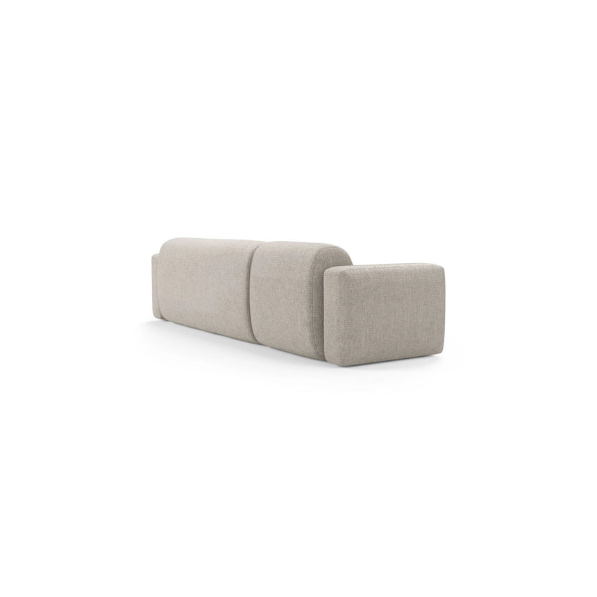 Strino 3-Sitzer Ecksofa, Rechte Seite, aus Samt oder Strukturstoff, 308x136x78 cm von Cosmopolitan Design – Bild 4