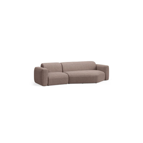 Strino 3-Sitzer Ecksofa, Rechte Seite, aus Strukturierter Stoff in Cappuccino (Sorella 21), 308x136x78 cm von Cosmopolitan Design – Bild 3