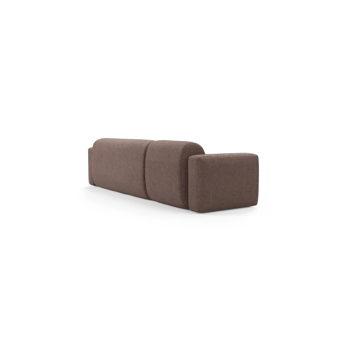 Strino 3-Sitzer Ecksofa, Rechte Seite, aus Strukturierter Stoff in Cappuccino (Sorella 21), 308x136x78 cm von Cosmopolitan Design – Bild 4