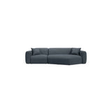 Strino 3-Sitzer Ecksofa, Rechte Seite, aus Strukturierter Stoff in Dunkelblau (Sorella 77), 308x136x78 cm von Cosmopolitan Design – Bild 1