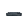 Strino 3-Sitzer Ecksofa, Rechte Seite, aus Strukturierter Stoff in Dunkelblau (Sorella 77), 308x136x78 cm von Cosmopolitan Design – Bild 1