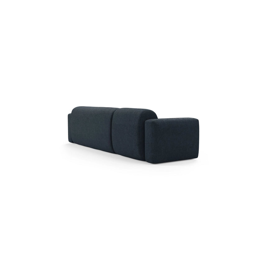 Strino 3-Sitzer Ecksofa, Rechte Seite, aus Strukturierter Stoff in Dunkelblau (Sorella 77), 308x136x78 cm von Cosmopolitan Design – Bild 4