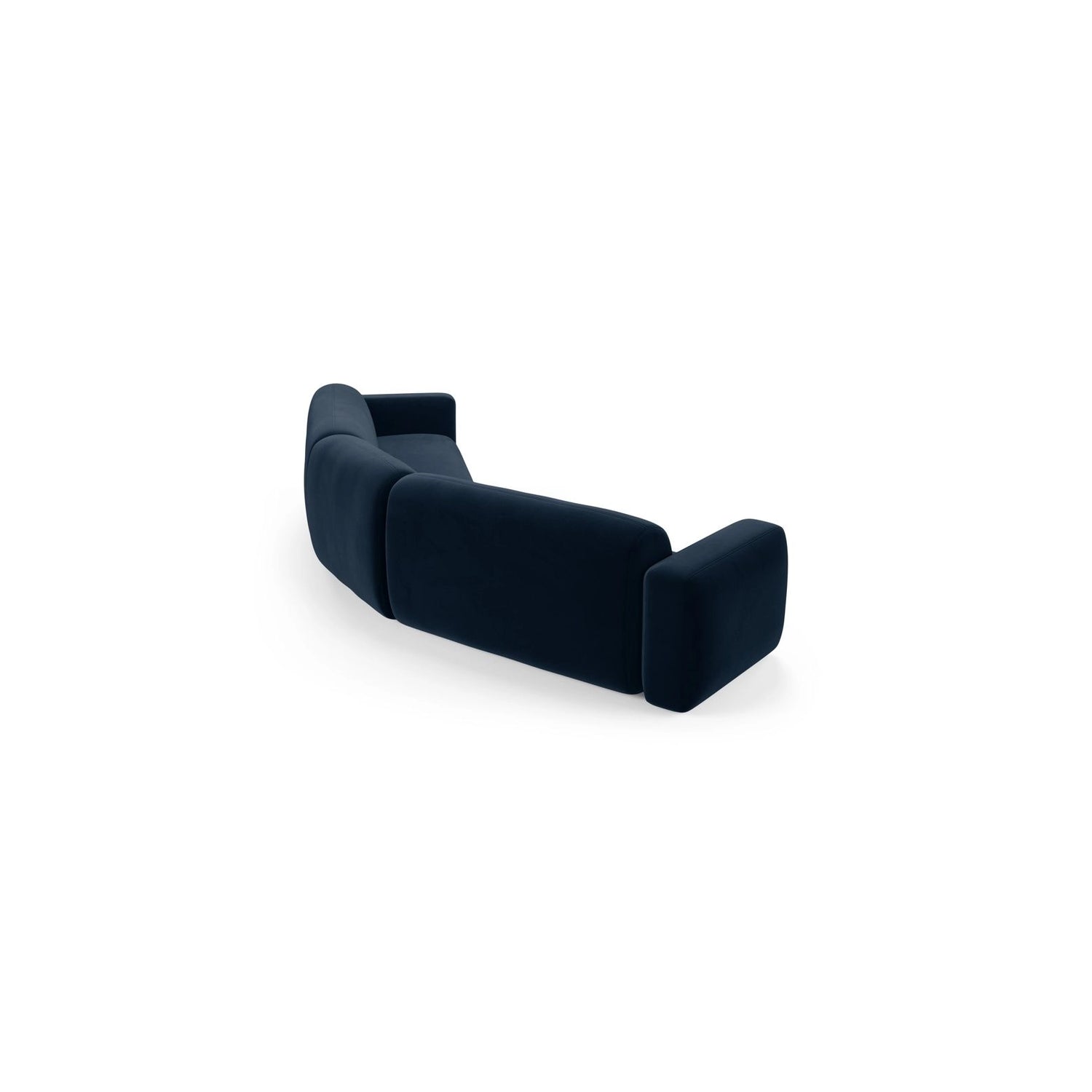 Strino 3-Sitzer Ecksofa, symmetrisch, aus Samt in Königsblau (Salvador 5), 344x210x78 cm von Cosmopolitan Design – Bild 4