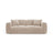 Strino 3-Sitzer Sofa aus Samt in Beige (Salvador 1), 220x98x78 cm von Cosmopolitan Design – Bild 1