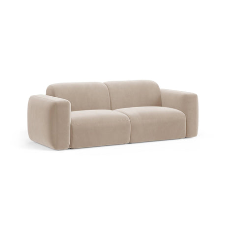 Strino 3-Sitzer Sofa aus Samt in Beige (Salvador 1), 220x98x78 cm von Cosmopolitan Design – Bild 3