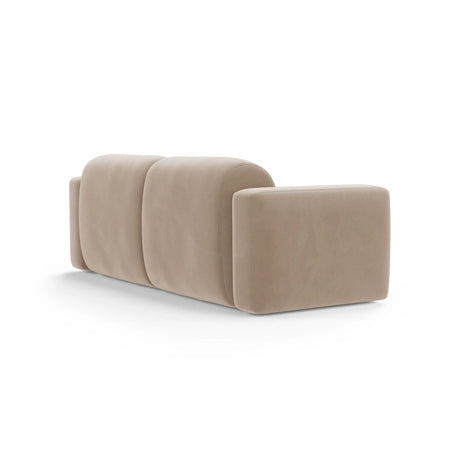 Strino 3-Sitzer Sofa aus Samt in Beige (Salvador 1), 220x98x78 cm von Cosmopolitan Design – Bild 4