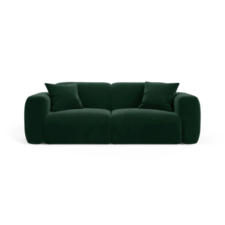 Strino 3-Sitzer Sofa aus Samt in Flaschengrün (Salvador 7), 220x98x78 cm von Cosmopolitan Design – Bild 1
