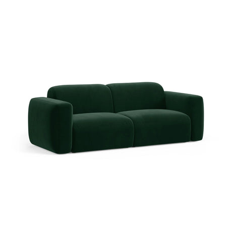 Strino 3-Sitzer Sofa aus Samt in Flaschengrün (Salvador 7), 220x98x78 cm von Cosmopolitan Design – Bild 3
