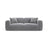 Strino 3-Sitzer Sofa aus Samt in Grau (Salvador 17), 220x98x78 cm von Cosmopolitan Design – Bild 1