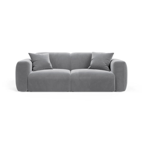 Strino 3-Sitzer Sofa aus Samt in Grau (Salvador 17), 220x98x78 cm von Cosmopolitan Design – Bild 1