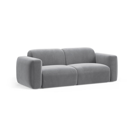 Strino 3-Sitzer Sofa aus Samt in Grau (Salvador 17), 220x98x78 cm von Cosmopolitan Design – Bild 3