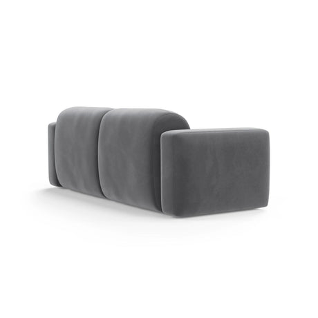 Strino 3-Sitzer Sofa aus Samt in Grau (Salvador 17), 220x98x78 cm von Cosmopolitan Design – Bild 4