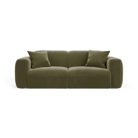 Strino 3-Sitzer Sofa aus Samt in Grün (Salvador 8), 220x98x78 cm von Cosmopolitan Design – Bild 1