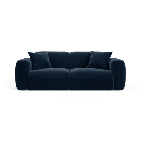 Strino 3-Sitzer Sofa aus Samt in Königsblau (Salvador 5), 220x98x78 cm von Cosmopolitan Design – Bild 1