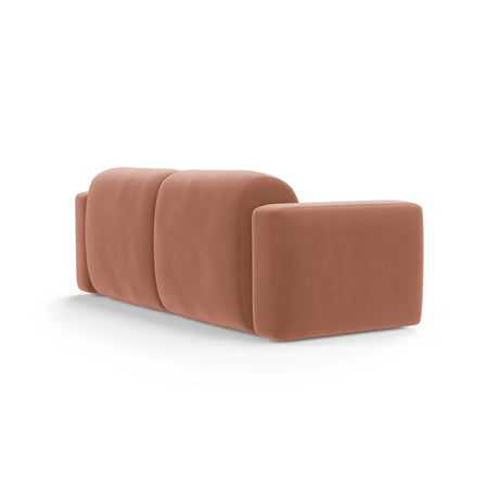 Strino 3-Sitzer Sofa aus Samt in Rosa (Salvador 11), 220x98x78 cm von Cosmopolitan Design – Bild 4