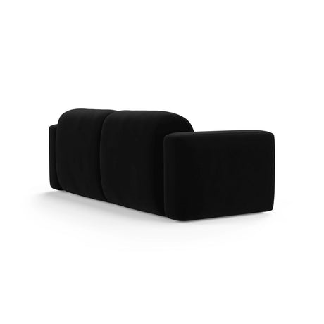 Strino 3-Sitzer Sofa aus Samt in Schwarz (Salvador 19), 220x98x78 cm von Cosmopolitan Design – Bild 4