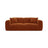 Strino 3-Sitzer Sofa aus Samt in Terrakotta (Salvador 14), 220x98x78 cm von Cosmopolitan Design – Bild 1