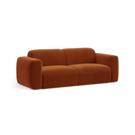 Strino 3-Sitzer Sofa aus Samt in Terrakotta (Salvador 14), 220x98x78 cm von Cosmopolitan Design – Bild 3