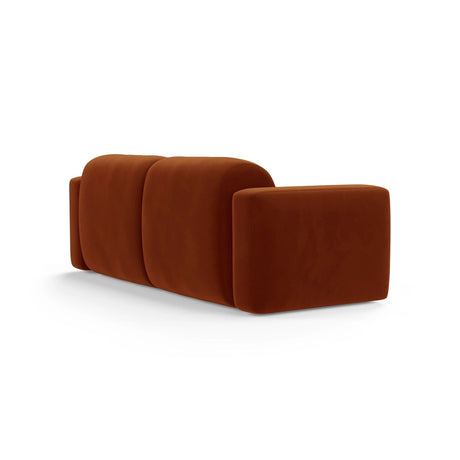 Strino 3-Sitzer Sofa aus Samt in Terrakotta (Salvador 14), 220x98x78 cm von Cosmopolitan Design – Bild 4