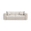 Strino 3-Sitzer Sofa aus Samt oder Strukturstoff, 220x98x78 cm von Cosmopolitan Design – Bild 1