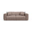 Strino 3-Sitzer Sofa aus Strukturierter Stoff in Cappuccino (Sorella 21), 220x98x78 cm von Cosmopolitan Design – Bild 1