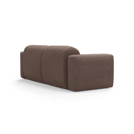 Strino 3-Sitzer Sofa aus Strukturierter Stoff in Cappuccino (Sorella 21), 220x98x78 cm von Cosmopolitan Design – Bild 4