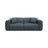 Strino 3-Sitzer Sofa aus Strukturierter Stoff in Dunkelblau (Sorella 77), 220x98x78 cm von Cosmopolitan Design – Bild 1