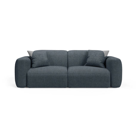 Strino 3-Sitzer Sofa aus Strukturierter Stoff in Dunkelblau (Sorella 77), 220x98x78 cm von Cosmopolitan Design – Bild 1