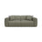 Strino 3-Sitzer Sofa aus Strukturierter Stoff in Dunkles Olivgrün (Sorella 34), 220x98x78 cm von Cosmopolitan Design – Bild 1