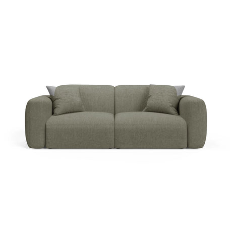 Strino 3-Sitzer Sofa aus Strukturierter Stoff in Dunkles Olivgrün (Sorella 34), 220x98x78 cm von Cosmopolitan Design – Bild 1