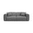 Strino 3-Sitzer Sofa aus Strukturierter Stoff in Grau (Sorella 89), 220x98x78 cm von Cosmopolitan Design – Bild 1