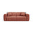 Strino 3-Sitzer Sofa aus Strukturierter Stoff in Koralle (Sorella 58), 220x98x78 cm von Cosmopolitan Design – Bild 1