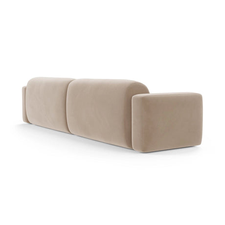 Strino 4-Sitzer Sofa aus Samt in Beige (Salvador 1), 240x98x78 cm von Cosmopolitan Design – Bild 4
