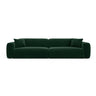 Strino 4-Sitzer Sofa aus Samt in Flaschengrün (Salvador 7), 240x98x78 cm von Cosmopolitan Design – Bild 1