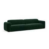 Strino 4-Sitzer Sofa aus Samt in Flaschengrün (Salvador 7), 240x98x78 cm von Cosmopolitan Design – Bild 3