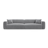 Strino 4-Sitzer Sofa aus Samt in Grau (Salvador 17), 240x98x78 cm von Cosmopolitan Design – Bild 1