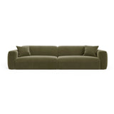 Strino 4-Sitzer Sofa aus Samt in Grün (Salvador 8), 240x98x78 cm von Cosmopolitan Design – Bild 1