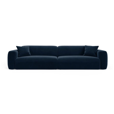 Strino 4-Sitzer Sofa aus Samt in Königsblau (Salvador 5), 240x98x78 cm von Cosmopolitan Design – Bild 1