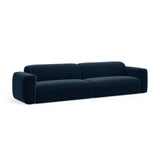Strino 4-Sitzer Sofa aus Samt in Königsblau (Salvador 5), 240x98x78 cm von Cosmopolitan Design – Bild 3