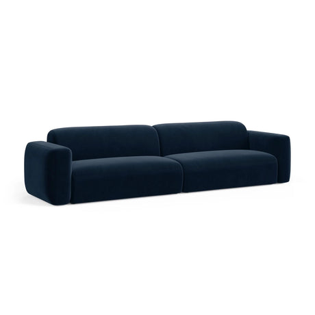 Strino 4-Sitzer Sofa aus Samt in Königsblau (Salvador 5), 240x98x78 cm von Cosmopolitan Design – Bild 3