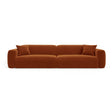 Strino 4-Sitzer Sofa aus Samt in Terrakotta (Salvador 14), 240x98x78 cm von Cosmopolitan Design – Bild 1