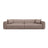 Strino 4-Sitzer Sofa aus Strukturierter Stoff in Cappuccino (Sorella 21), 240x98x78 cm von Cosmopolitan Design – Bild 1