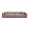 Strino 4-Sitzer Sofa aus Strukturierter Stoff in Cappuccino (Sorella 21), 240x98x78 cm von Cosmopolitan Design – Bild 1