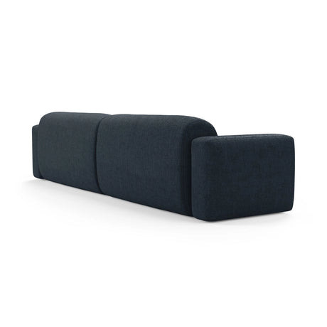 Strino 4-Sitzer Sofa aus Strukturierter Stoff in Dunkelblau (Sorella 77), 240x98x78 cm von Cosmopolitan Design – Bild 4