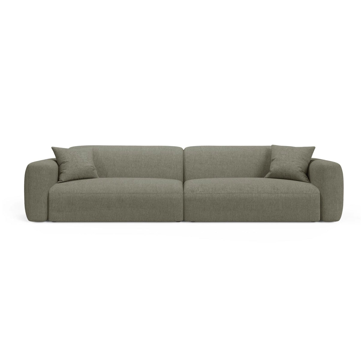 Strino 4-Sitzer Sofa aus Strukturierter Stoff in Dunkles Olivgrün (Sorella 34), 240x98x78 cm von Cosmopolitan Design – Bild 1