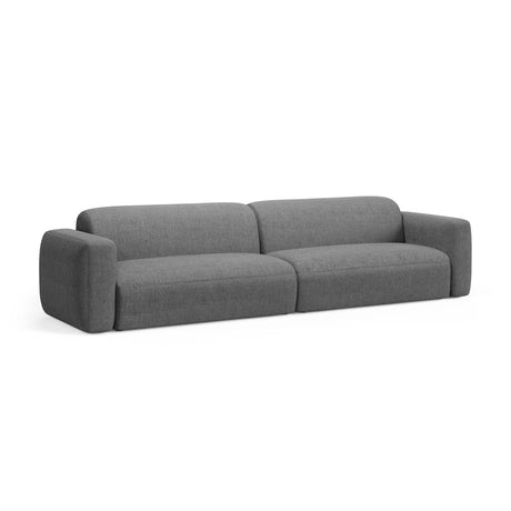 Strino 4-Sitzer Sofa aus Strukturierter Stoff in Grau (Sorella 89), 240x98x78 cm von Cosmopolitan Design – Bild 3