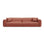 Strino 4-Sitzer Sofa aus Strukturierter Stoff in Koralle (Sorella 58), 240x98x78 cm von Cosmopolitan Design – Bild 1