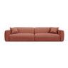 Strino 4-Sitzer Sofa aus Strukturierter Stoff in Koralle (Sorella 58), 240x98x78 cm von Cosmopolitan Design – Bild 1