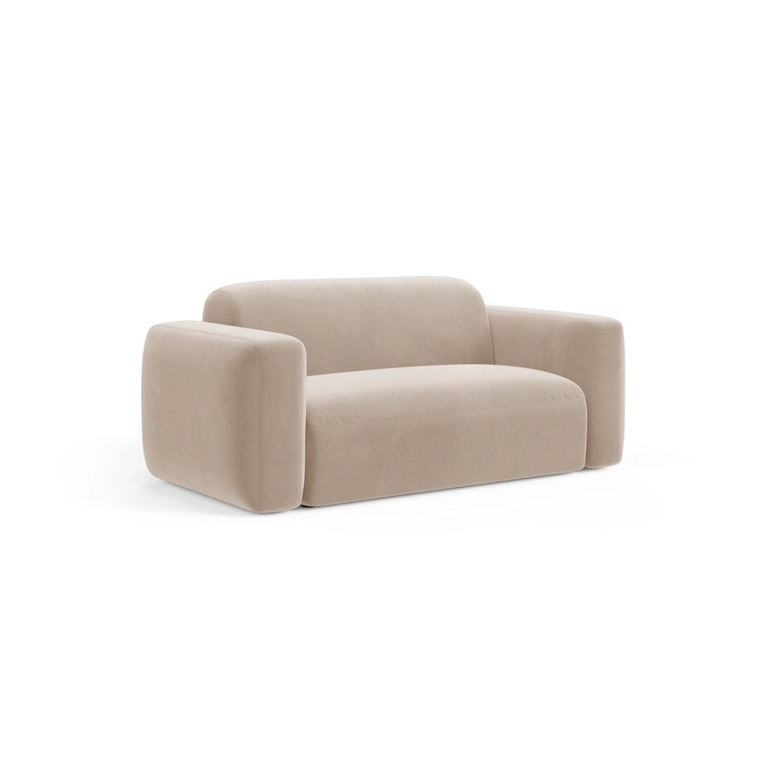 Strino Modulares 2-Sitzer Sofa aus Samt in Beige (Salvador 1), 180x98 cm von Cosmopolitan Design – Bild 3