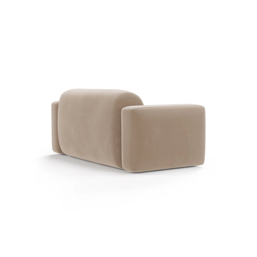 Strino Modulares 2-Sitzer Sofa aus Samt in Beige (Salvador 1), 180x98 cm von Cosmopolitan Design – Bild 4
